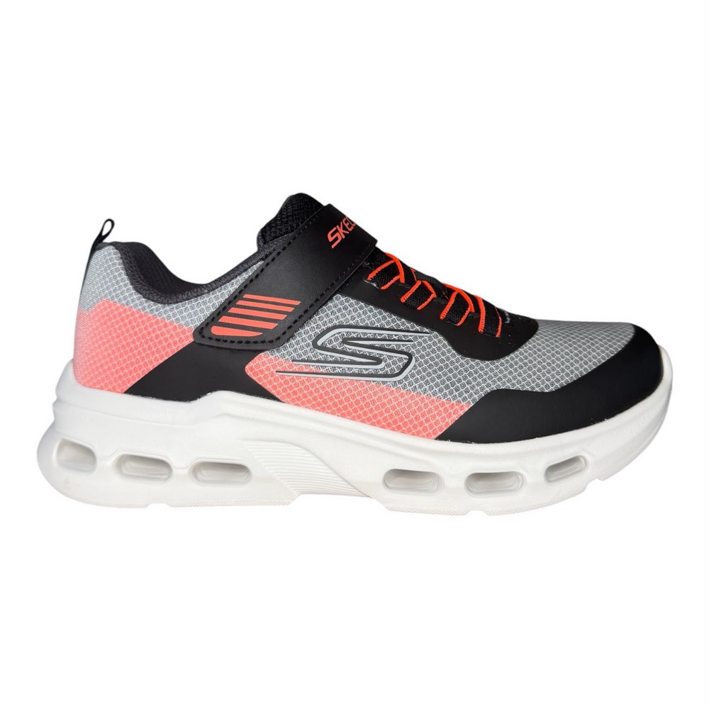 SKECHERS GLIDE STEP DRIFT ZORZOX BLACK/ORG - Imagen 2